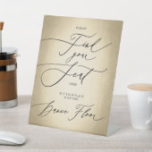 習字スクリプトあなたの席を見結婚つける 台座サイン (インサイチュ)