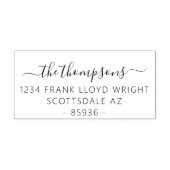 習字スクリプトカスタムウェディング差出人住所 セルフインキングスタンプ (デザイン)