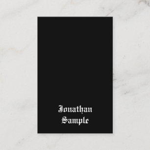 習字スクリプトクラシック白黒レトロの外観 名刺
