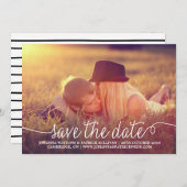 習字スクリプトセーブ・ザ・デート案内 セーブザデート (正面/裏面)