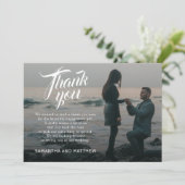 習字スクリプト婚約パーティサンキューカード 招待状 (スタンド正面)