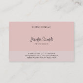 習字スクリプト文字エレガントテンプレートモダン 名刺 (裏面)