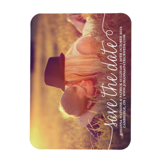 習字スクリプト日付マグネットを保存 マグネット (縦)