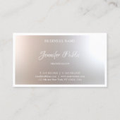 習字スクリプト美しいサロンテンプレート エレガント 名刺 (裏面)