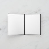 習字スクリプモノグラムのトシンプルテンプレート ノートカード (内部)