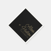 習字パーソナライズされた書結婚の練習 スタンダードカクテルナプキン (角)