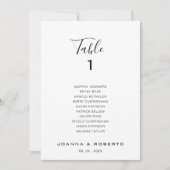 習字フォーマル表1座席表 招待状 (正面)