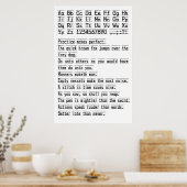 習字ポスター ポスター (キッチン)