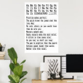 習字ポスター ポスター (ホームオフィス)