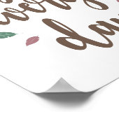 習字楽しむを毎日羽 ポスター (角)