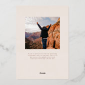 習得完了！卒業写真のお知らせ 箔招待状 (裏面)