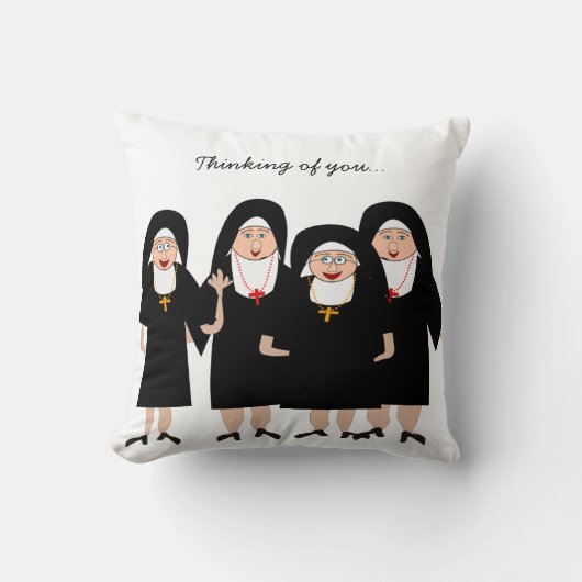 習慣の尼僧 クッション (正面)