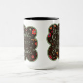 習慣の未来の引用文インスピレーションコーヒーマグ マグカップ (中央)