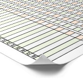 習慣トラッカーのポスター ポスター (角)