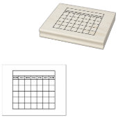 習慣トラッカーの毎月のカレンダーの行頭文字 ラバースタンプ (押印)