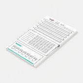 習慣トラッカーを使用してリストを作成するには ポストイット (アングル)