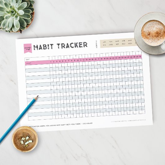 習慣トラッカー ノートパッド