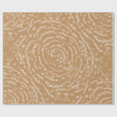 習慣的なカラメルボホファーンパターン ラッピングペーパー (フラット)