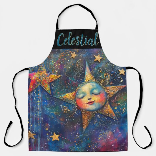習慣的な天体 エプロン (正面)