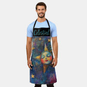 習慣的な天体 エプロン (着用した状態)