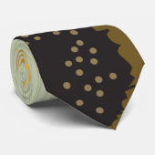 習慣的な緑のひまわり結婚のストライプの花 ネクタイ (ロール)