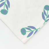 習慣的な花毛布 フリースブランケット (角)