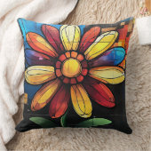 習慣的な花 クッション (ブランケット)