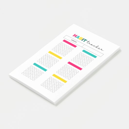 習慣追跡プランナー履歴 ポストイット (アングル)