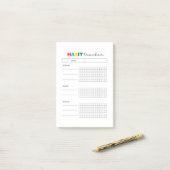 習慣追跡プランナー履歴 ポストイット (デスク上)