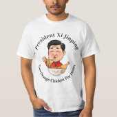 習近平主席オレン食べジチキン Tシャツ (正面)