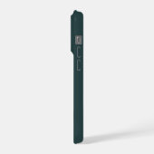翠緑の地平線を疾走するエメラルドロードランナー iPhoneケース (左側面)
