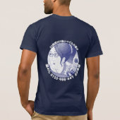 翠 スタッフ用 白抜き 背中に翠柄 Tシャツ (裏面)
