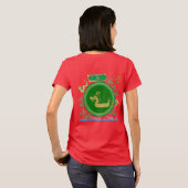 翡翠のドラゴン航海 赤 Tシャツ (裏面フル)