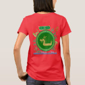 翡翠のドラゴン航海 赤 Tシャツ (裏面)