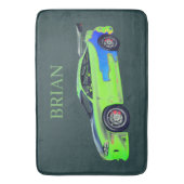 翡翠の地平線を駆けるロードランナー バスマット (正面縦)