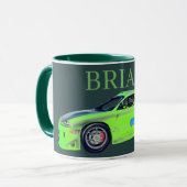 翡翠の地平線を駆けるロードランナー マグカップ (正面左)