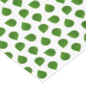 翡翠の木の緑の葉（白背景） テーブルクロス (アングル)