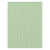 翡翠の木の緑の葉（白背景） テーブルクロス (正面)