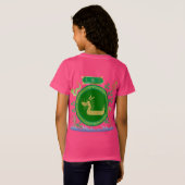 翡翠の竜の旅のピンク Tシャツ (裏面フル)