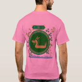 翡翠の竜の旅ピンク Tシャツ (裏面)