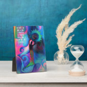 翡翠の解放 テーブルプラーク  easel付き フォトプラーク (側面)