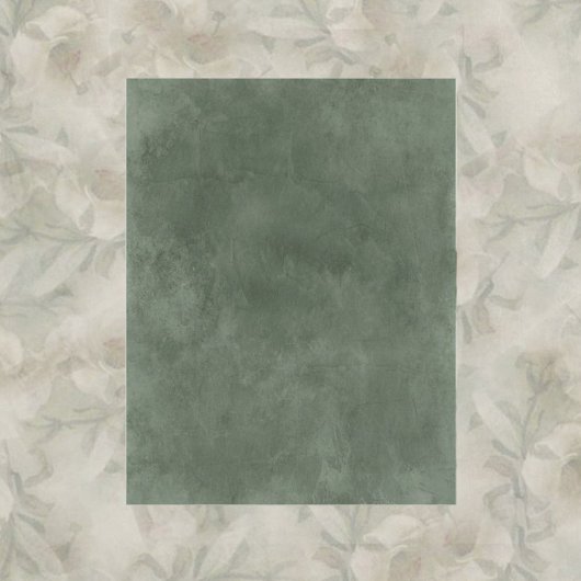 翡翠グリーンの花柄スクラップブックペーパー