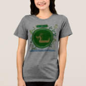 翡翠竜の旅 灰色 トライブレンドTシャツ (正面)