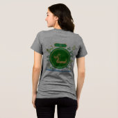 翡翠竜の旅 灰色 トライブレンドTシャツ (裏面全面)
