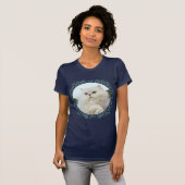 翡翠色の目を持つペルシャ猫 Tシャツ (正面フル)