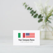 翻訳サービスのイタリア語-英語の訳者 名刺 (スタンド正面)