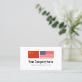 翻訳サービスの中国のな英国の訳者 名刺 (スタンド正面)