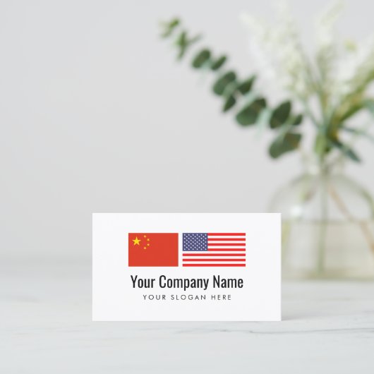 翻訳サービスの中国のな英国の訳者 名刺 (スタンド正面)