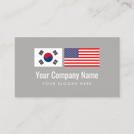 翻訳サービスの韓国の英国の訳者 名刺 (正面)