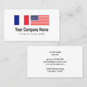 翻訳サービスのFench米国の英国の訳者 名刺 (正面/裏面)